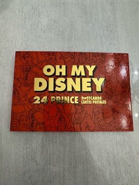 Oh My Disney Princes Post Card Collection Book Partially Used